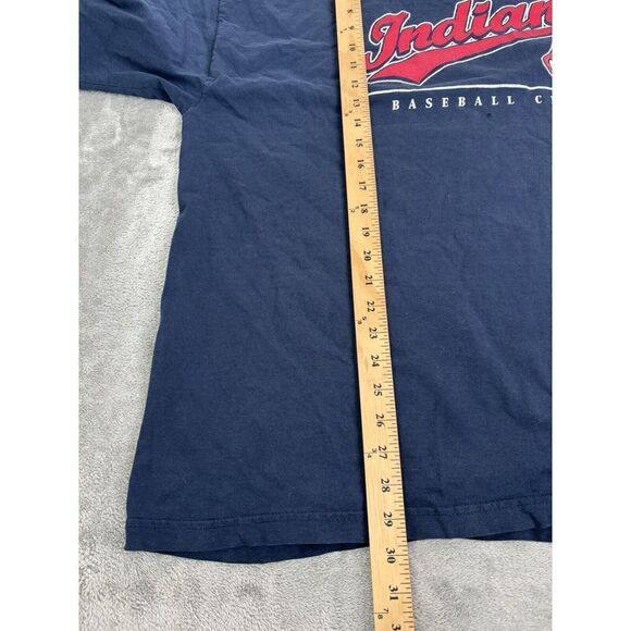 Vintage 2004 Cleveland Indians MLB Short Sleeve T Shirt Men's Size 2XL XXL Blue - Picture 13 of 13